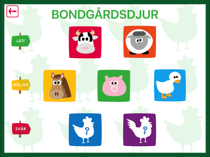 Djurkorsord Lite - Svenska Korsord för Barn