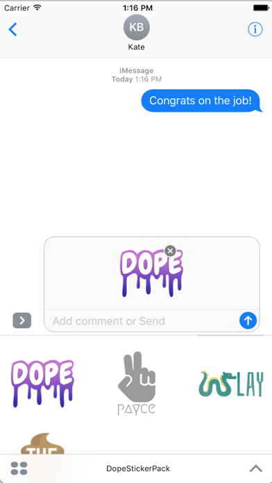 How to cancel & delete Dope Sticker Pack from iphone & ipad 1
