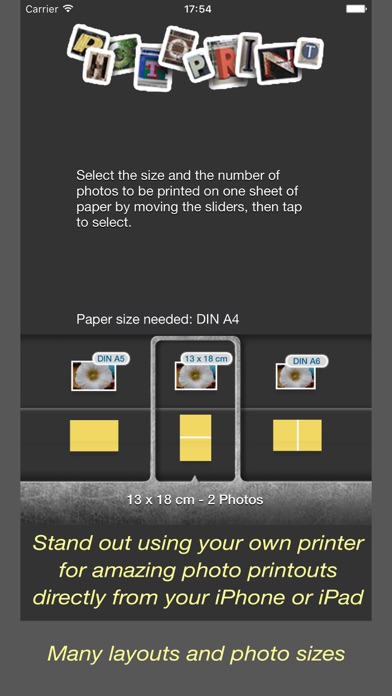 PhotoPrint LT - photo printer Screenshot