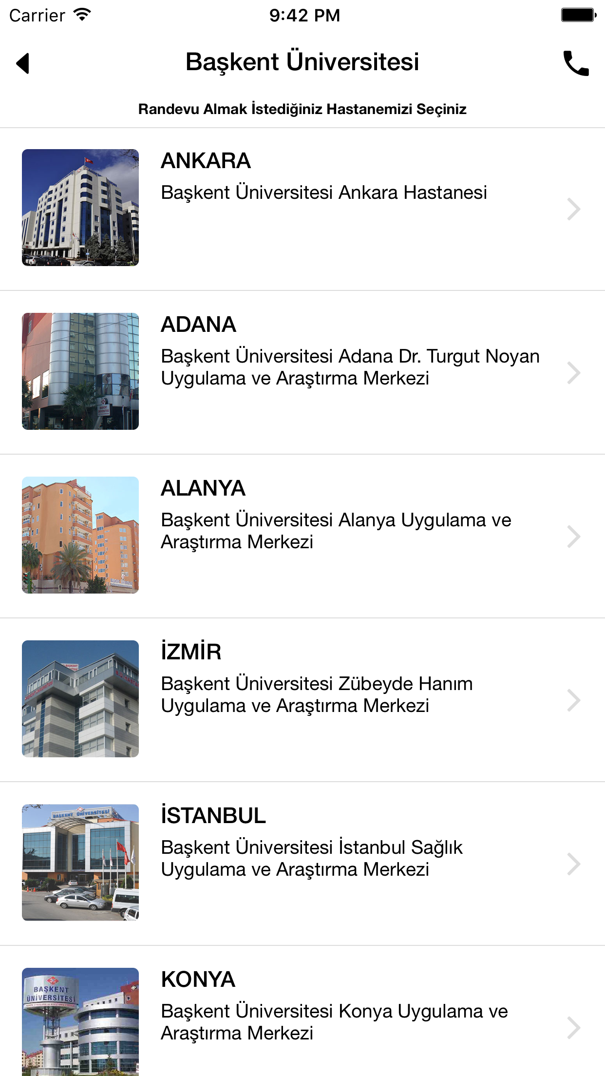 Başkent Üniversitesi Hastaneleri screenshot 3