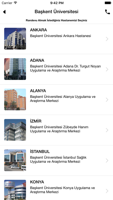 Screenshot #3 pour Başkent Üniversitesi Hastaneleri