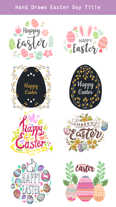 Hand Drawn Easter Day Stickers Screenshot