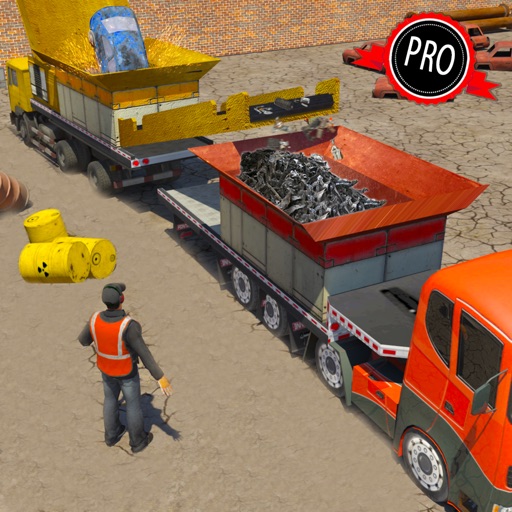 Monster Car Crusher Crane Truck Driver Game: PRO