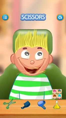 Game screenshot Child game / hair cut (Yellow) apk