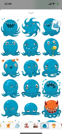 Game screenshot Octopus Cute Funny Stickers mod apk