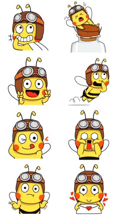 Best Bee Stickers screenshot-3