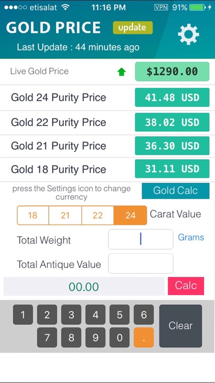 Gold Price Center - live