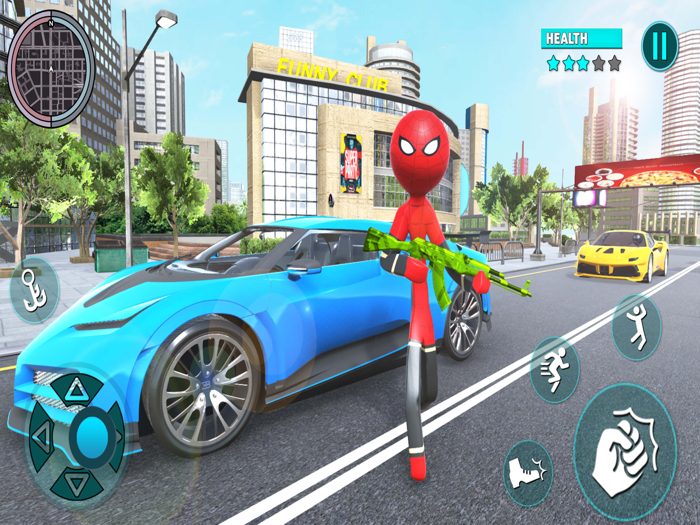 Grand Stickman City Hero Game