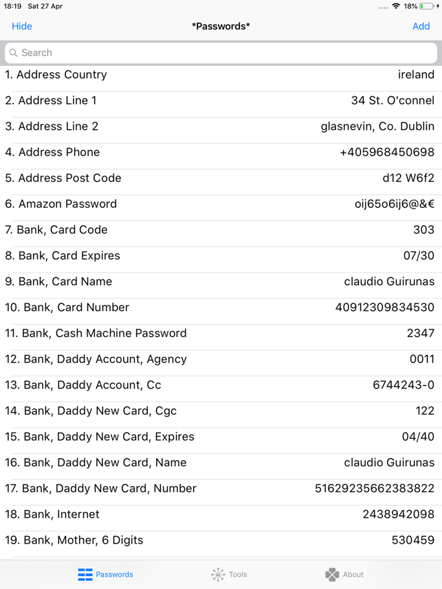 ‎*Passwords* Copy & Paste Screenshot