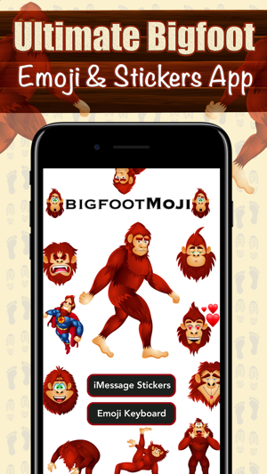 ‎BigfootMoji – Crazy Sasquatch & Bigfoot Emojis Screenshot