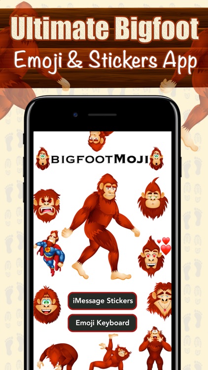 BigfootMoji – Crazy Sasquatch & Bigfoot Emojis screenshot-0