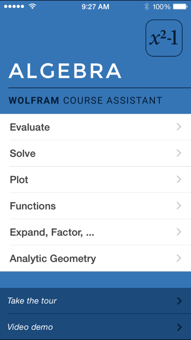 Screenshot #1 pour Wolfram Algebra Course Assistant