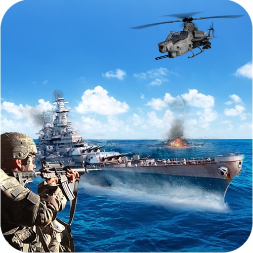 Navy Warship Battle Attack Icon