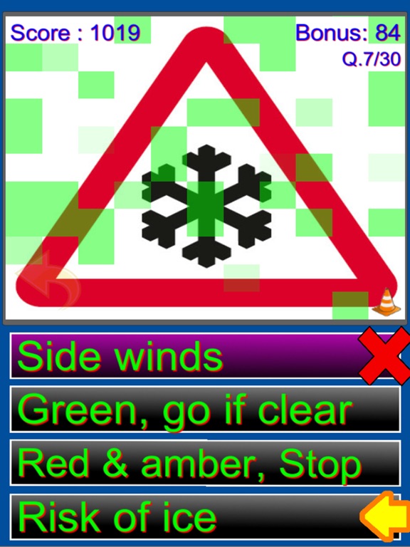 UK Road Signs Quiz iPad screenshot