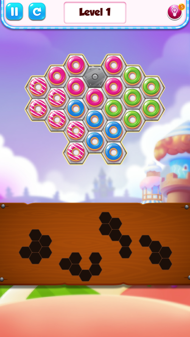 Screenshot #2 pour donut fun hex block