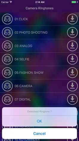 Game screenshot Camera Sounds & Ringtones - Original Photo Tones hack