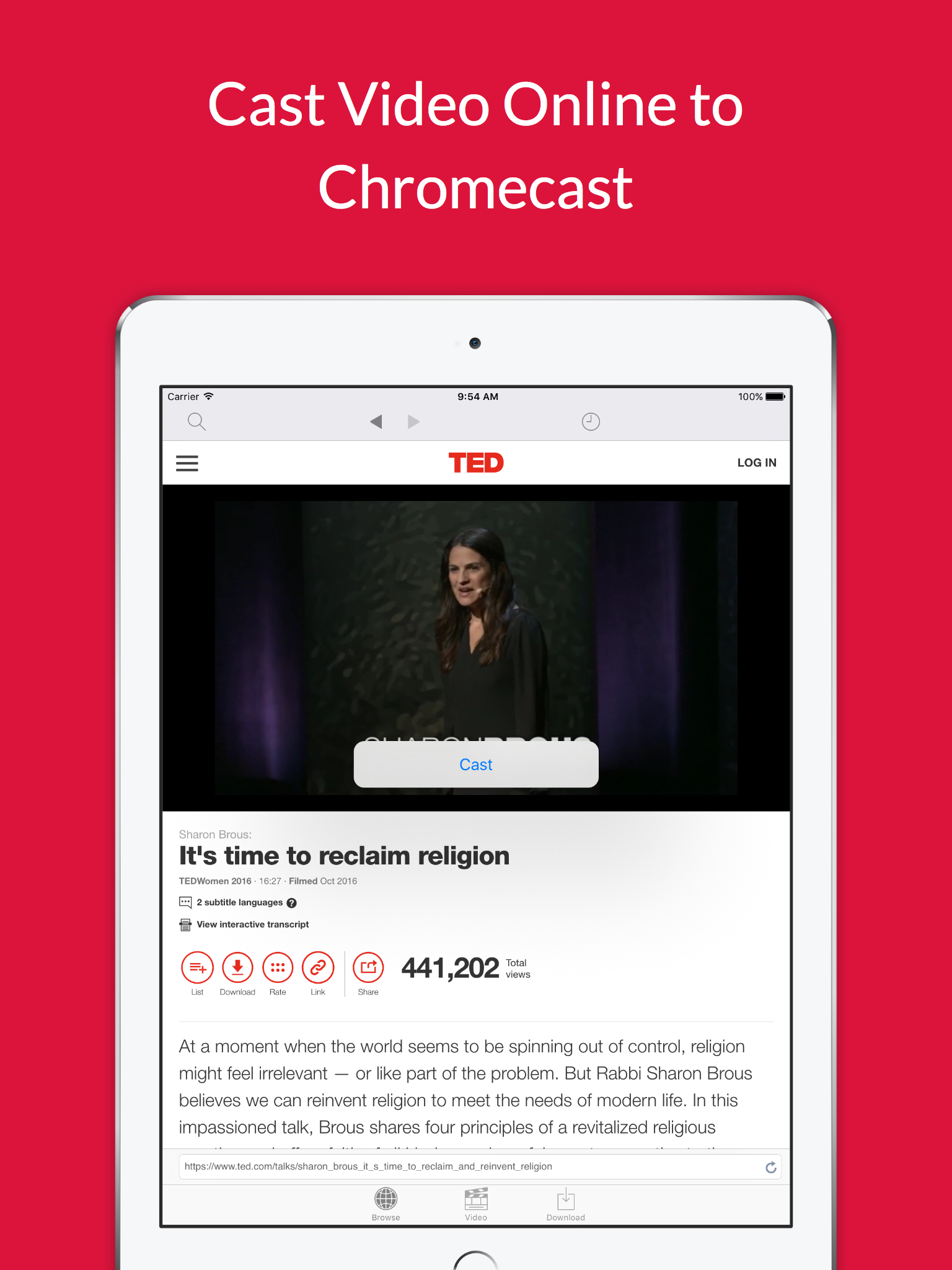 Cast ThemAll- TV Cast Player App