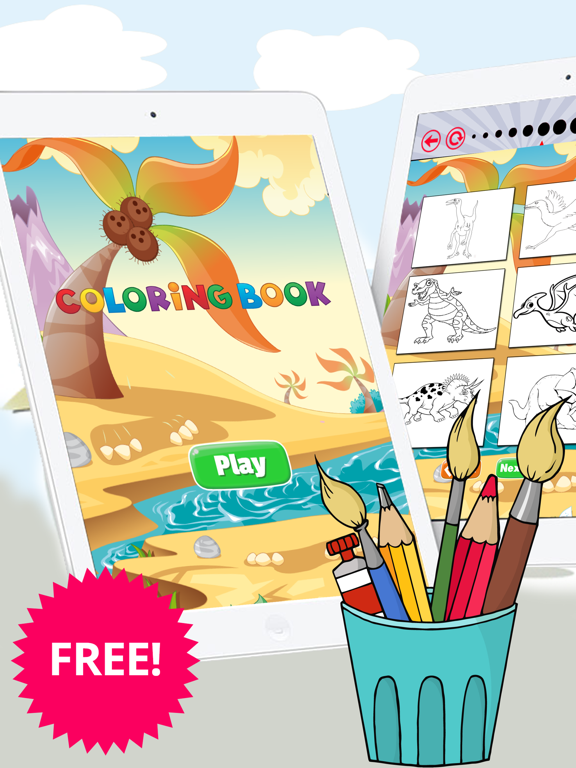 Screenshot #4 pour Livres de coloriage Dinosaur For kid