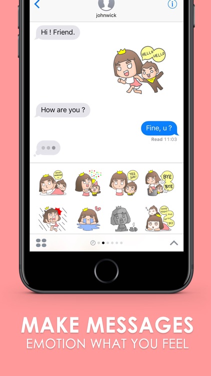 Lookpeach and Looktorh Stickers Keyboard ChatStick