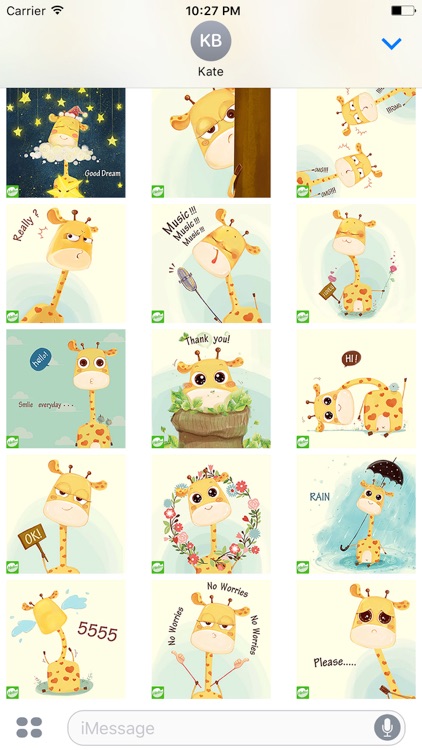 Hellowe Stickers: Giraffe
