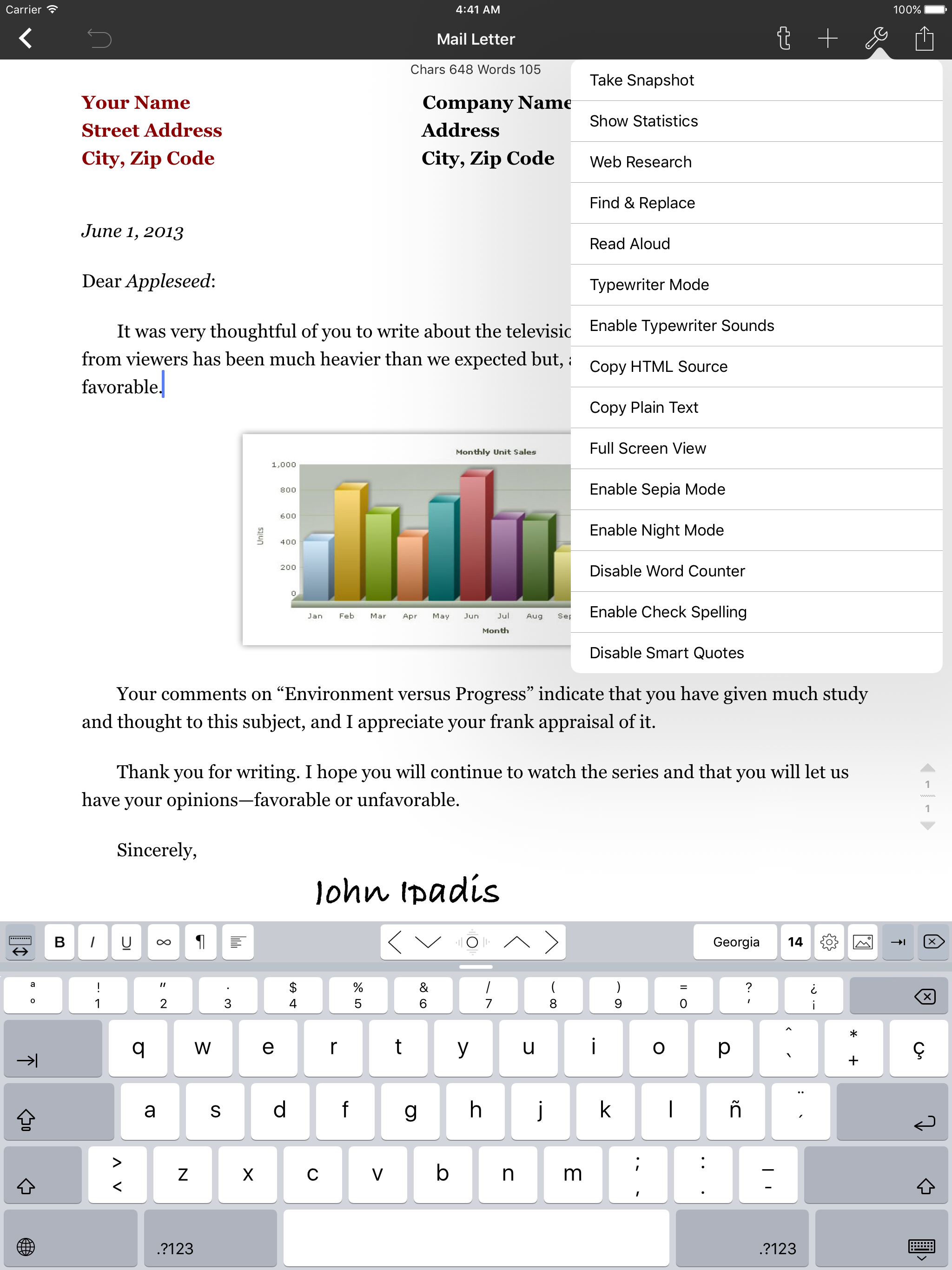 Word Processor - Textilus Pro