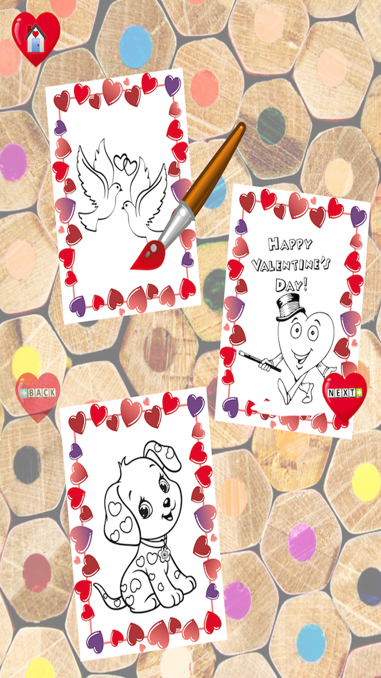 kiss Coloring Book : love your princess - Color me screenshot 4