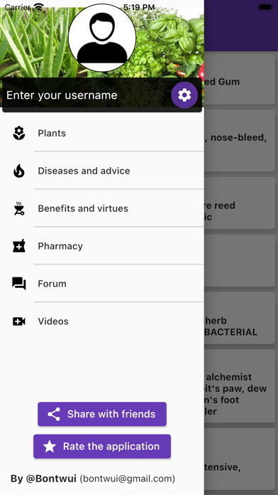 Medicinal plants: herbs, bark Screenshot