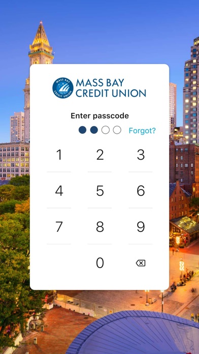 Mass Bay Credit Union Screenshot