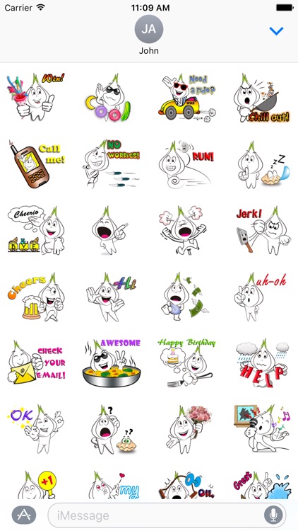 Animated Onion - Cute Onion Stickers for iMessage screenshot-3