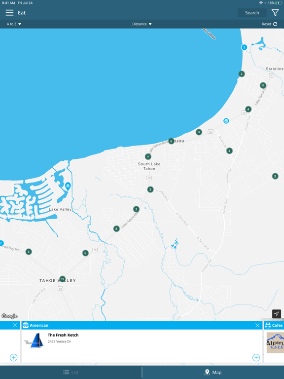 Visit Lake Tahoe iPad screenshot 6 - Travel app