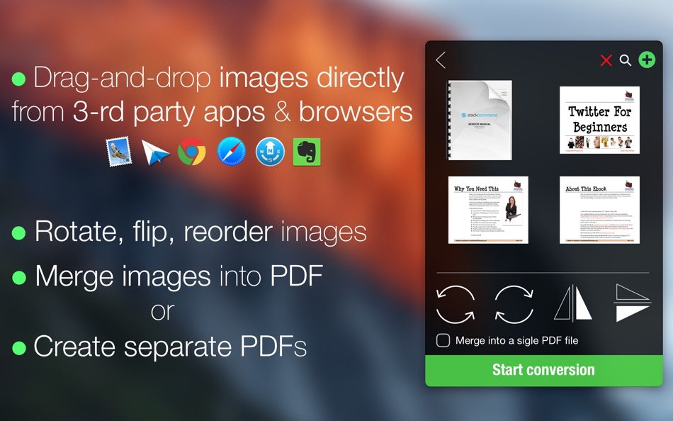 #2. Recasto - convert PDF to Images & Images to PDF! (macOS) 由: Sergii Iamkovyi
