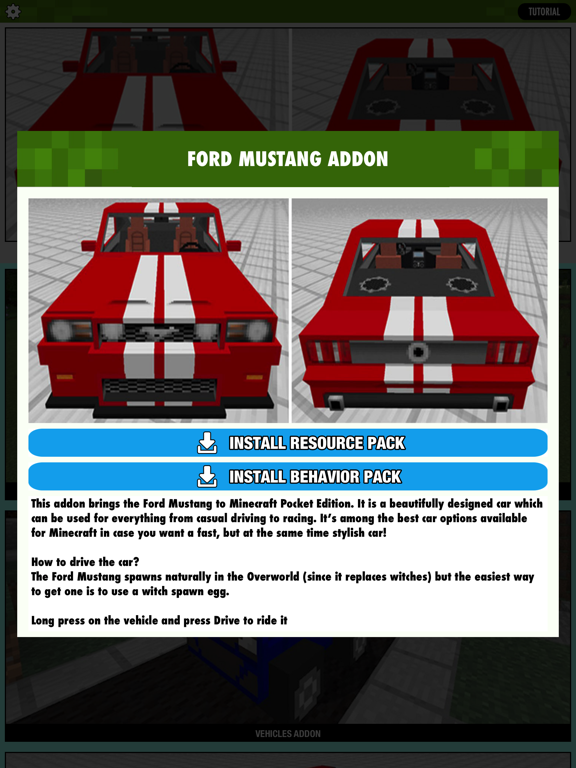Screenshot #6 pour CARS ADDONS for Minecraft Pocket Edition MCPE