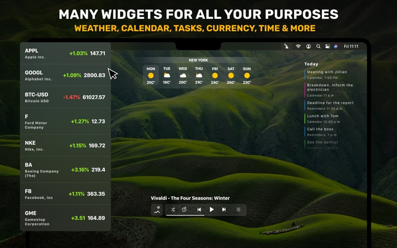Screenshot #2 pour Widgetter: Widgets & Dashboard