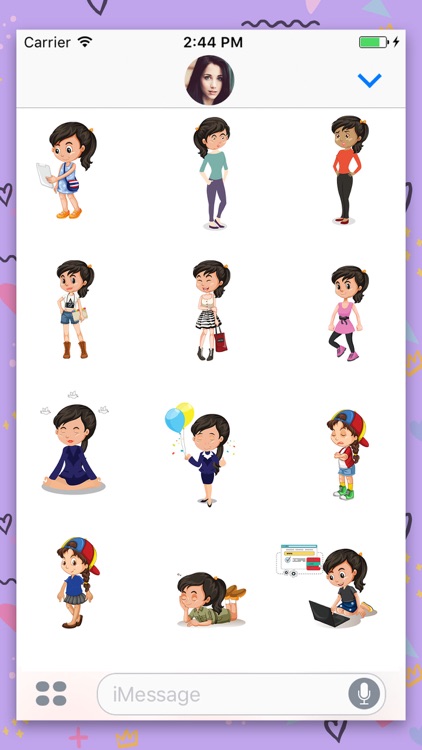 Girl Swag Animated Stickers