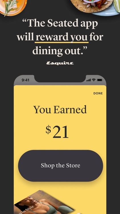 Seated-Rewards at Restaurants
