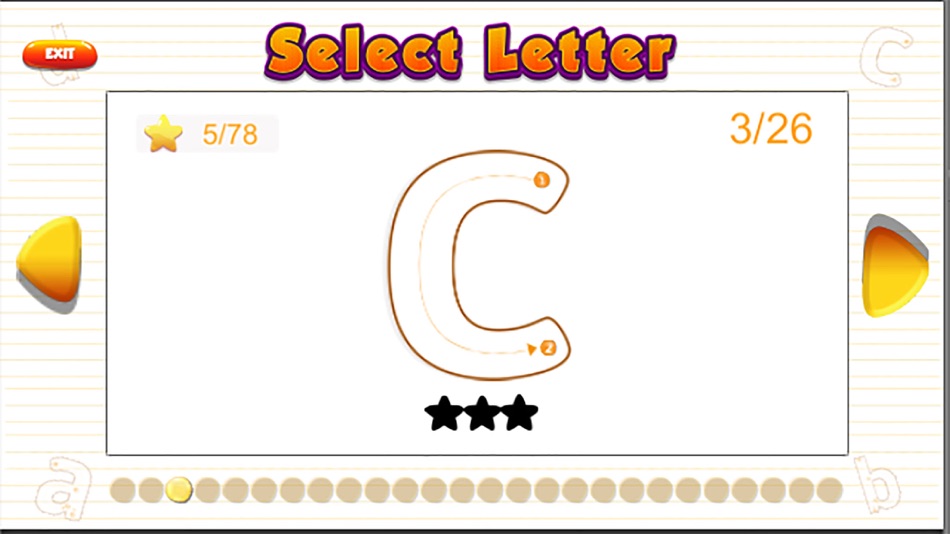 #3. Santa Claus abc Small Alphabets Tracing Learning (iOS) By: Arlak Phinitaksorn