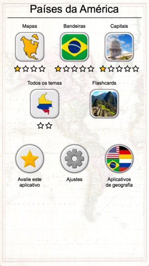 Bandeiras dos países do mundo na App Store