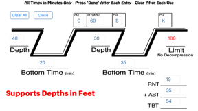 Ez Dive Planner screenshot