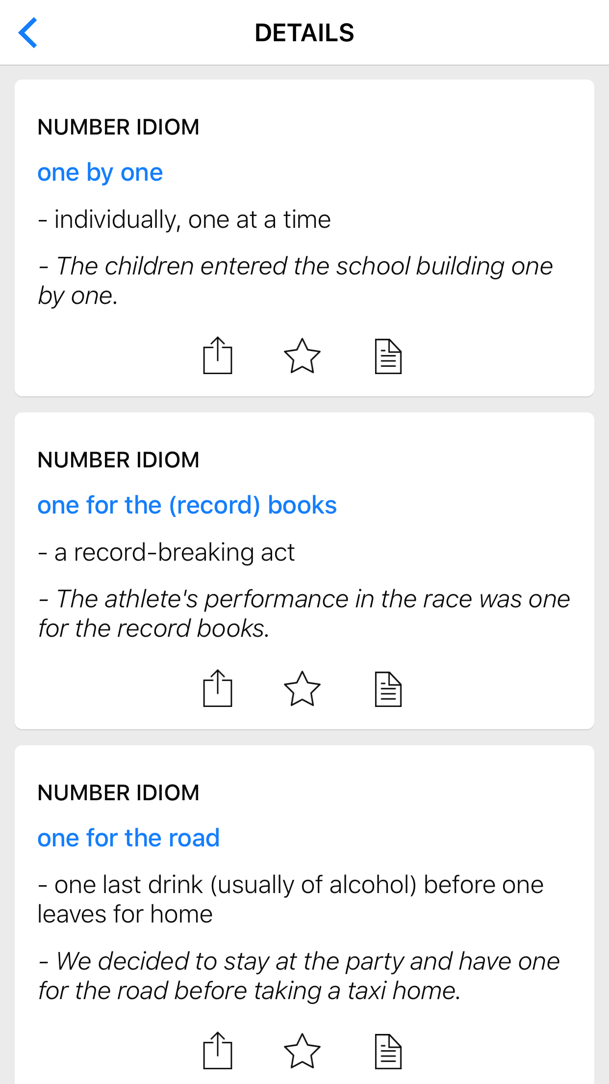 Number & Legal idioms
