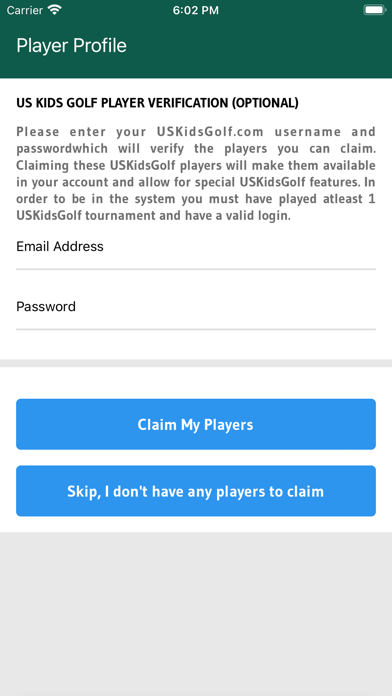 US Kids Golf Fan App Screenshot