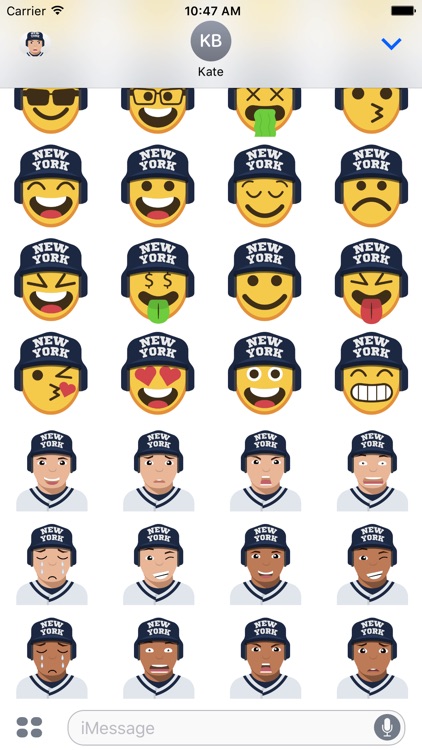 New York Y Baseball Stickers & Emojis screenshot-4