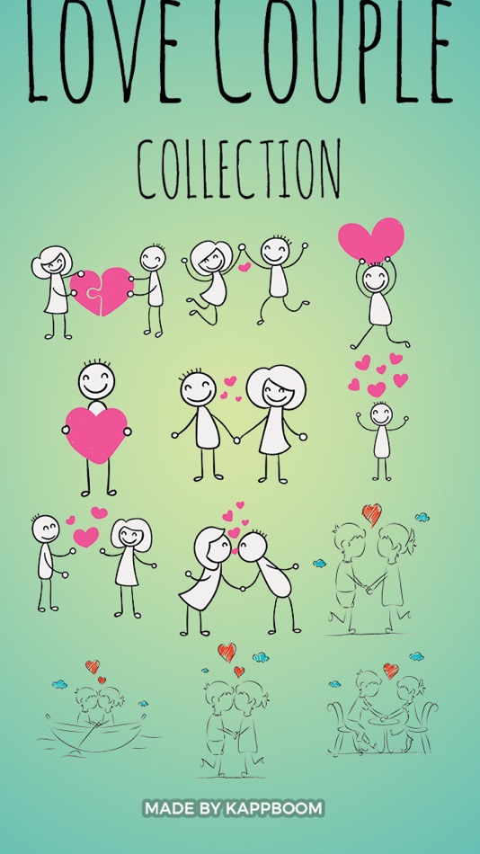 Stick-Figure Couple Stickers - 1.0 - (iOS)