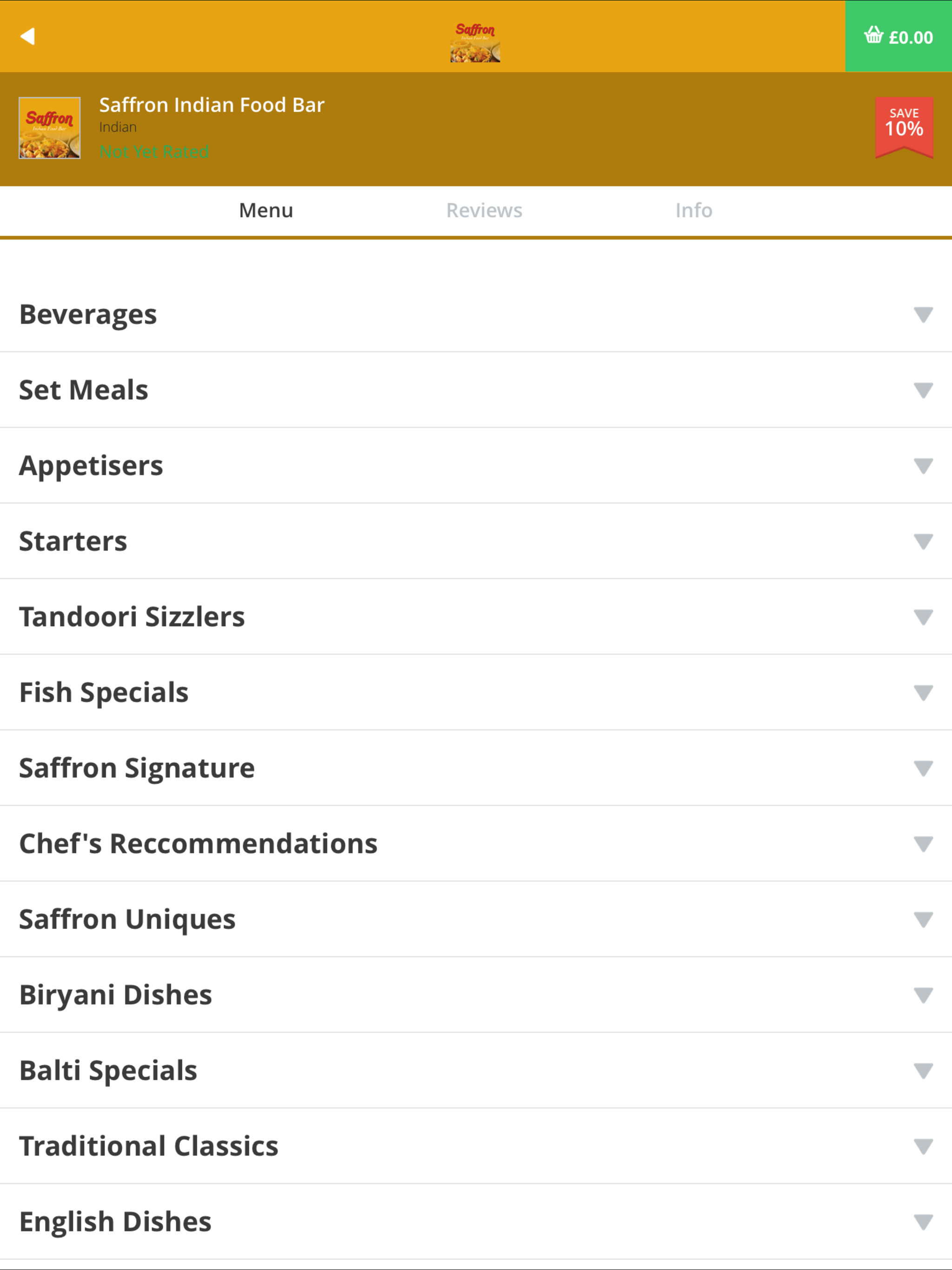 Saffron Indian Food Bar screenshot 7