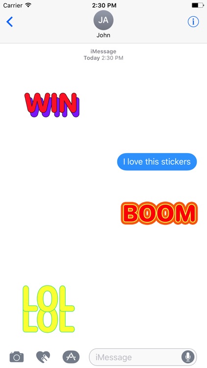 Animated Modern WORD Stickers