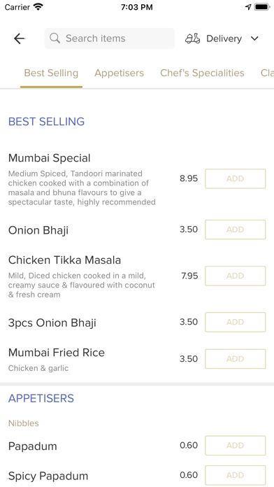 Mumbai Kitchen St James Street Screenshot