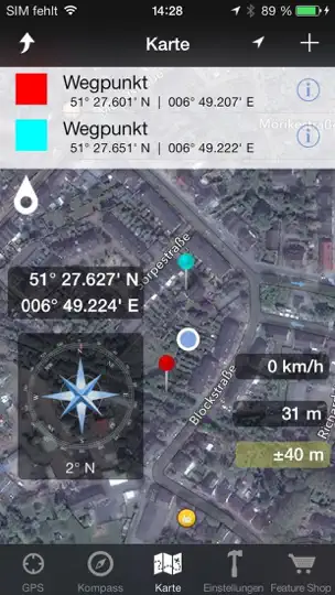 Screenshot von GPS & Maps: Standort Tracker auf dem iPhone 1