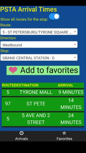 Pinellas PSTA Bus Tracker screenshot 1