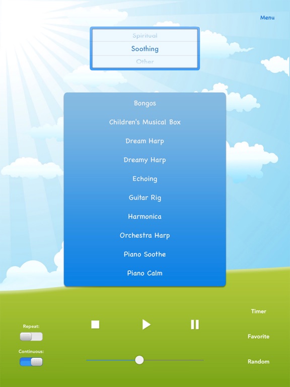 Relaxing Sounds: Calming Nature, Ambient Melodies iPad screenshot 4 - Health & Fitness app