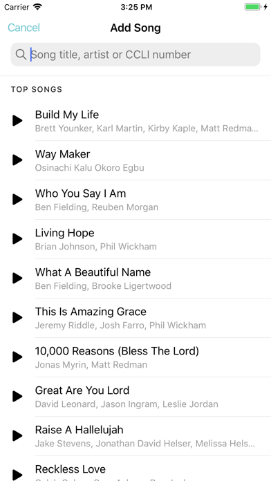 Charts by WorshipTools Screenshot