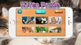 Game screenshot Cat Kitten Kitty Pet Jigsaw Puzzles for toddlers apk